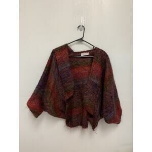 Warner Hand Weaving Multicolor Women's Open Cardigan Fancy Gap, Virginia